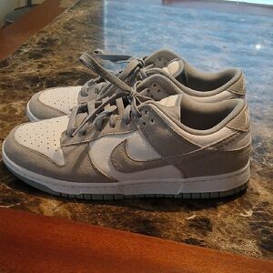 Nike Men's Gray and White Sneakers